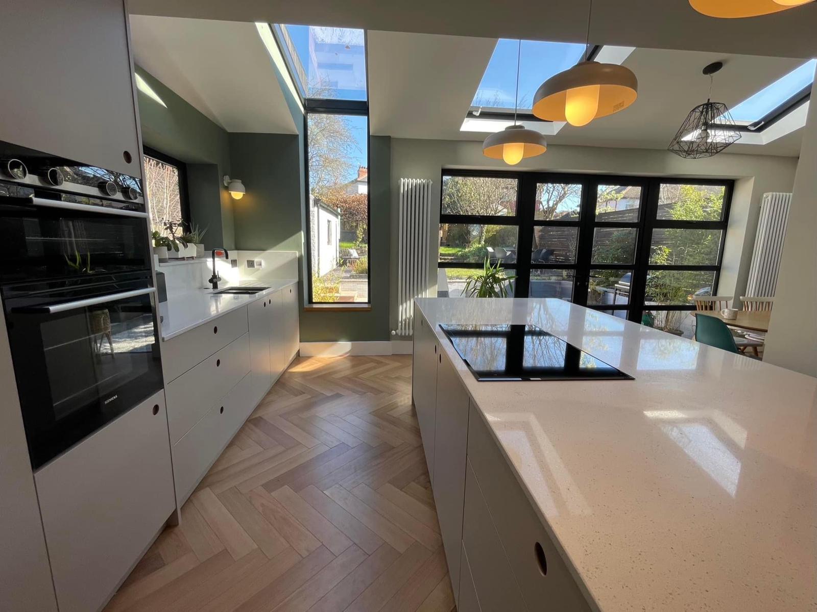 image of a new renovation done to kitchen in moortwon leeds